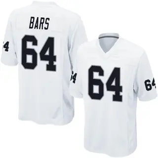 Las Vegas Raiders Men's Alex Bars Game Jersey - White