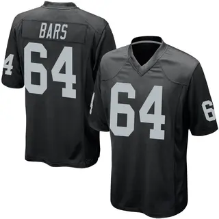 Las Vegas Raiders Men's Alex Bars Game Team Color Jersey - Black