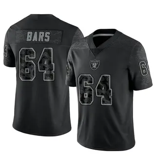 Las Vegas Raiders Men's Alex Bars Limited Reflective Jersey - Black