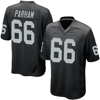 Las Vegas Raiders Men's Dylan Parham Game Team Color Jersey - Black