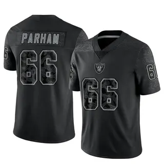 Las Vegas Raiders Men's Dylan Parham Limited Reflective Jersey - Black