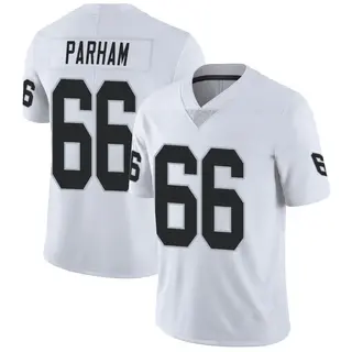 Las Vegas Raiders Men's Dylan Parham Limited Vapor Untouchable Jersey - White