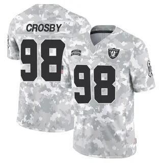 Las Vegas Raiders Men's Maxx Crosby Limited 2024 Salute to Service Jersey - Arctic Camo