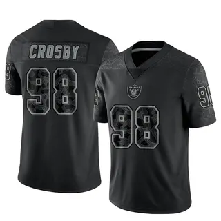 Las Vegas Raiders Men's Maxx Crosby Limited Reflective Jersey - Black