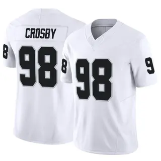 Las Vegas Raiders Men's Maxx Crosby Limited Vapor F.U.S.E. Jersey - White