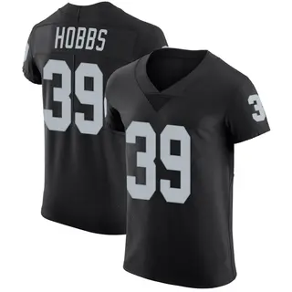Las Vegas Raiders Men's Nate Hobbs Elite Team Color Vapor Untouchable Jersey - Black