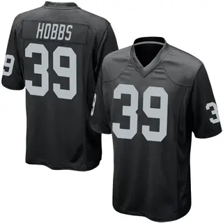 Las Vegas Raiders Men's Nate Hobbs Game Team Color Jersey - Black