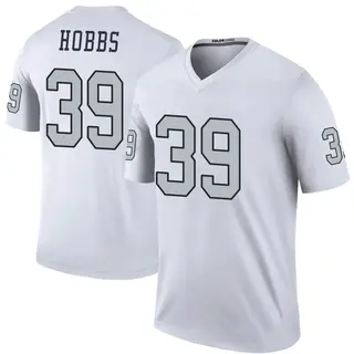 Las Vegas Raiders Men's Nate Hobbs Legend Color Rush Jersey - White