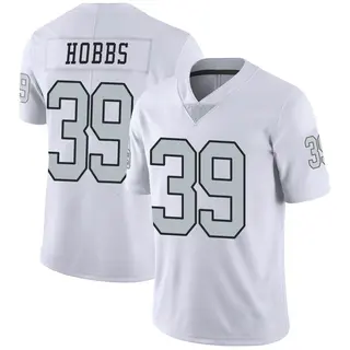 Las Vegas Raiders Men's Nate Hobbs Limited Color Rush Jersey - White