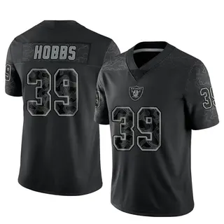 Las Vegas Raiders Men's Nate Hobbs Limited Reflective Jersey - Black