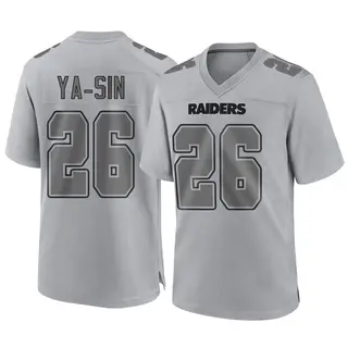 Las Vegas Raiders Men's Rock Ya-Sin Game Atmosphere Fashion Jersey - Gray