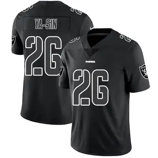 Las Vegas Raiders Men's Rock Ya-Sin Limited Jersey - Black Impact