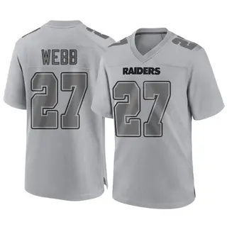 Las Vegas Raiders Men's Sam Webb Game Atmosphere Fashion Jersey - Gray