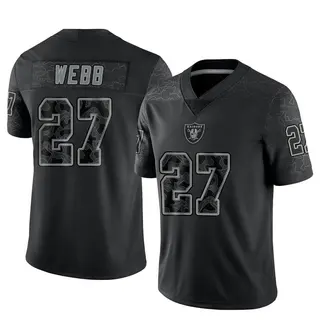 Las Vegas Raiders Men's Sam Webb Limited Reflective Jersey - Black