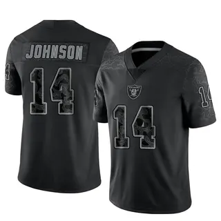 Las Vegas Raiders Men's Tyler Johnson Limited Reflective Jersey - Black