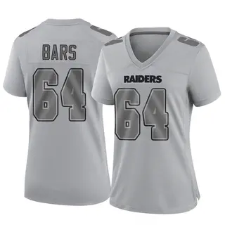 Las Vegas Raiders Women's Alex Bars Game Atmosphere Fashion Jersey - Gray