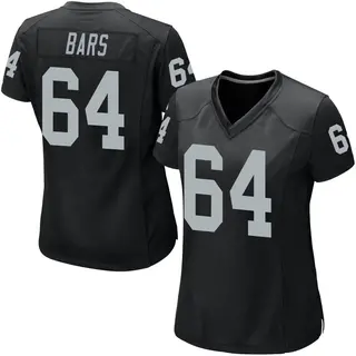 Las Vegas Raiders Women's Alex Bars Game Team Color Jersey - Black