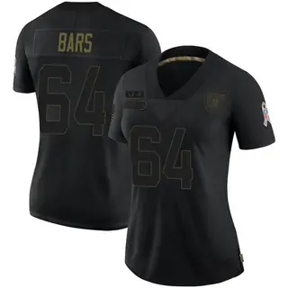 Las Vegas Raiders Women's Alex Bars Limited 2020 Salute To Service Jersey - Black