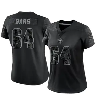 Las Vegas Raiders Women's Alex Bars Limited Reflective Jersey - Black