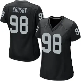 Las Vegas Raiders Women's Maxx Crosby Game Team Color Jersey - Black