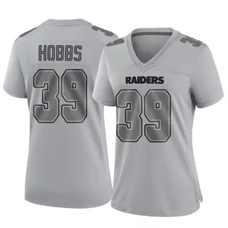Las Vegas Raiders Women's Nate Hobbs Game Atmosphere Fashion Jersey - Gray
