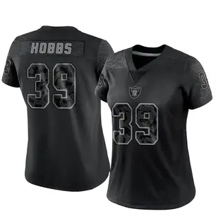 Las Vegas Raiders Women's Nate Hobbs Limited Reflective Jersey - Black