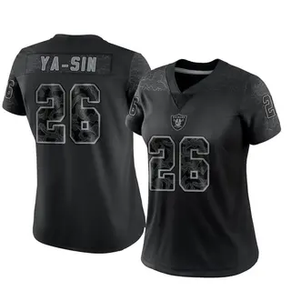 Las Vegas Raiders Women's Rock Ya-Sin Limited Reflective Jersey - Black