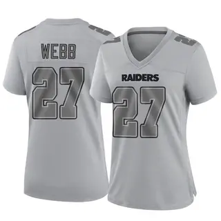 Las Vegas Raiders Women's Sam Webb Game Atmosphere Fashion Jersey - Gray