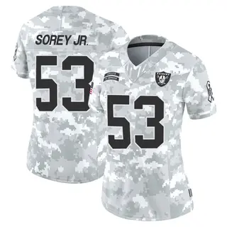 Las Vegas Raiders Women's Xavian Sorey Jr. Limited 2024 Salute to Service Jersey - Arctic Camo