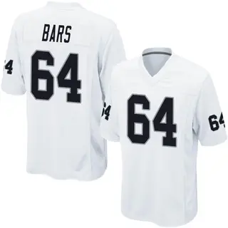 Las Vegas Raiders Youth Alex Bars Game Jersey - White