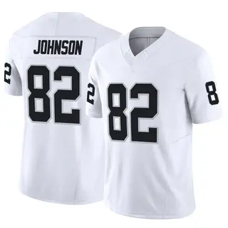 Las Vegas Raiders Youth Brandon Johnson Limited Vapor F.U.S.E. Jersey - White