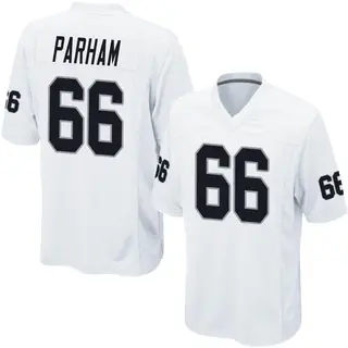 Las Vegas Raiders Youth Dylan Parham Game Jersey - White
