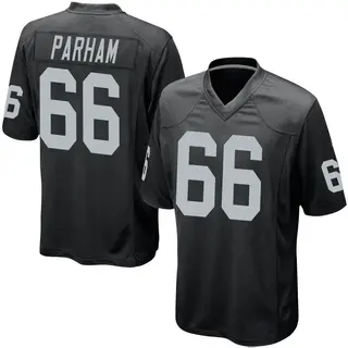 Las Vegas Raiders Youth Dylan Parham Game Team Color Jersey - Black