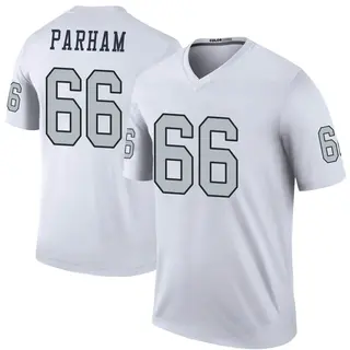 Las Vegas Raiders Youth Dylan Parham Legend Color Rush Jersey - White