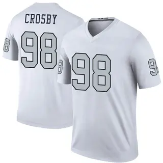 Las Vegas Raiders Youth Maxx Crosby Legend Color Rush Jersey - White