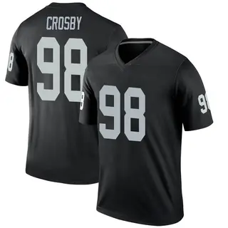 Las Vegas Raiders Youth Maxx Crosby Legend Jersey - Black