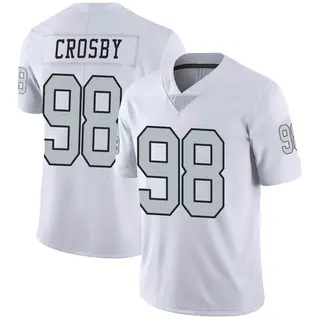 Las Vegas Raiders Youth Maxx Crosby Limited Color Rush Jersey - White