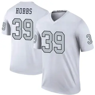 Las Vegas Raiders Youth Nate Hobbs Legend Color Rush Jersey - White