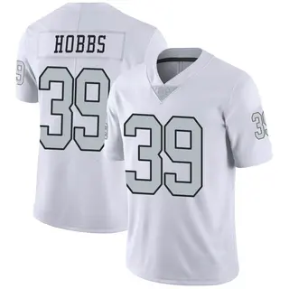 Las Vegas Raiders Youth Nate Hobbs Limited Color Rush Jersey - White