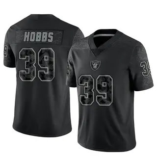 Las Vegas Raiders Youth Nate Hobbs Limited Reflective Jersey - Black