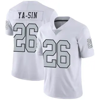 Las Vegas Raiders Youth Rock Ya-Sin Limited Color Rush Jersey - White