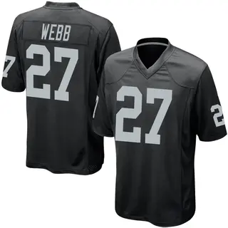 Las Vegas Raiders Youth Sam Webb Game Team Color Jersey - Black