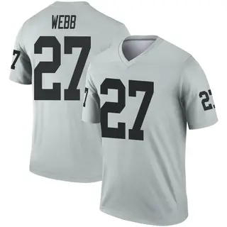 Las Vegas Raiders Youth Sam Webb Legend Inverted Silver Jersey