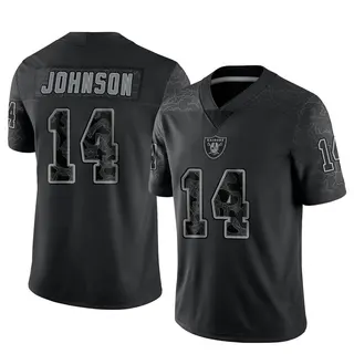 Las Vegas Raiders Youth Tyler Johnson Limited Reflective Jersey - Black