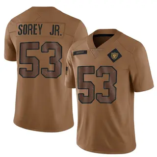 Las Vegas Raiders Youth Xavian Sorey Jr. Limited 2023 Salute To Service Jersey - Brown