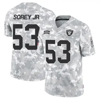 Las Vegas Raiders Youth Xavian Sorey Jr. Limited 2024 Salute to Service Jersey - Arctic Camo