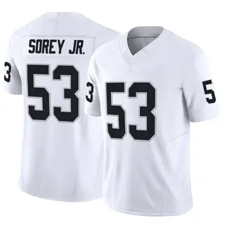 Las Vegas Raiders Youth Xavian Sorey Jr. Limited Vapor F.U.S.E. Jersey - White